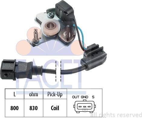 FACET 8.4978M - Capteur, impulsion d'allumage droxauto.com