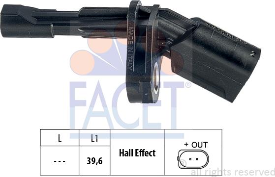 FACET 21.0008 - Capteur, vitesse de roue droxauto.com