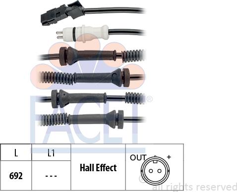 FACET 21.0149 - Capteur, vitesse de roue droxauto.com