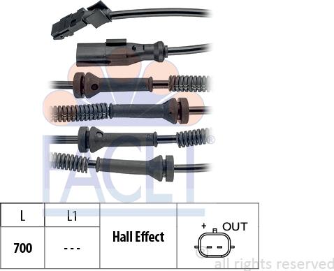 FACET 21.0146 - Capteur, vitesse de roue droxauto.com