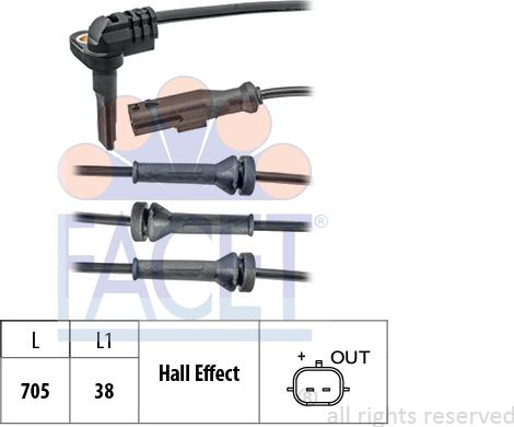 FACET 21.0102 - Capteur, vitesse de roue droxauto.com