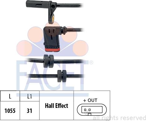 FACET 21.0189 - Capteur, vitesse de roue droxauto.com
