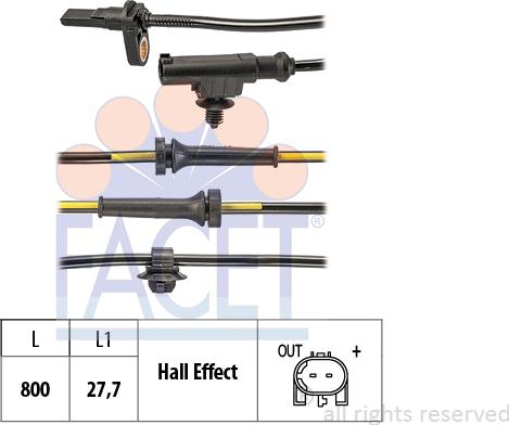 FACET 210120 - Capteur, vitesse de roue droxauto.com