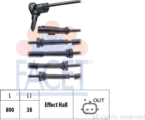 FACET 21.0219 - Capteur, vitesse de roue droxauto.com