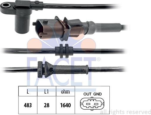FACET 21.2048 - Capteur, vitesse de roue droxauto.com