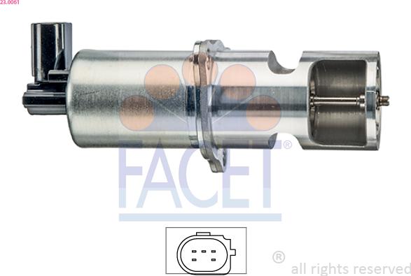 FACET 23.0061 - Vanne EGR droxauto.com