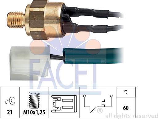 FACET 7.4094 - Sonde de température, liquide de refroidissement droxauto.com