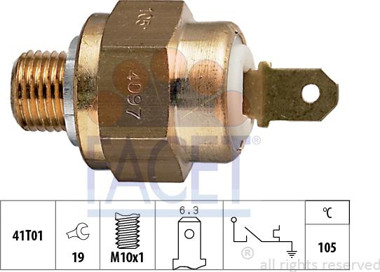 FACET 7.4097 - Sonde de température, liquide de refroidissement droxauto.com