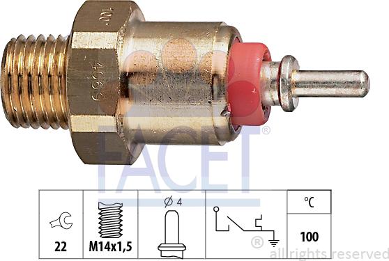 FACET 7.4069 - Sonde de température, liquide de refroidissement droxauto.com