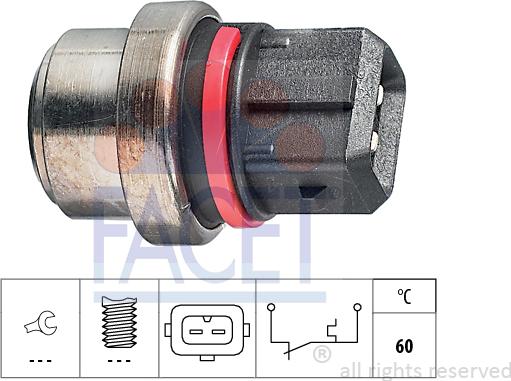 FACET 7.4075 - Sonde de température, liquide de refroidissement droxauto.com