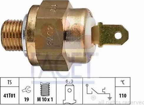 FACET 7.4078 - Sonde de température, liquide de refroidissement droxauto.com