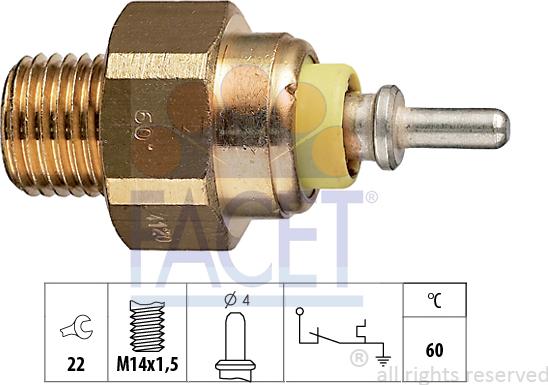 FACET 7.4120 - Sonde de température, liquide de refroidissement droxauto.com