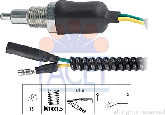 FACET 7.6094 - Contacteur, feu de recul droxauto.com