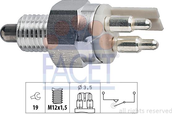 FACET 7.6045 - Contacteur, feu de recul droxauto.com