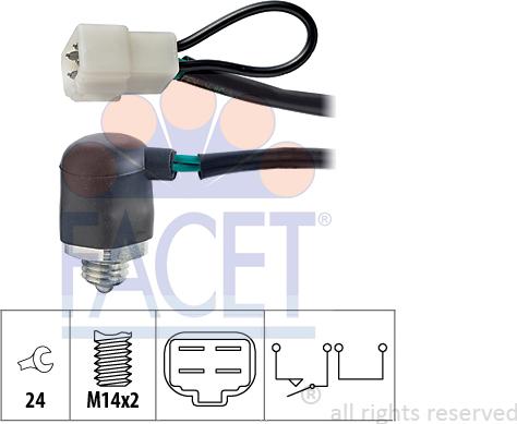 FACET 7.6064 - Contacteur, feu de recul droxauto.com