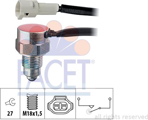 FACET 7.6162 - Contacteur, feu de recul droxauto.com