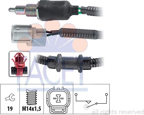 FACET 7.6175 - Contacteur, feu de recul droxauto.com