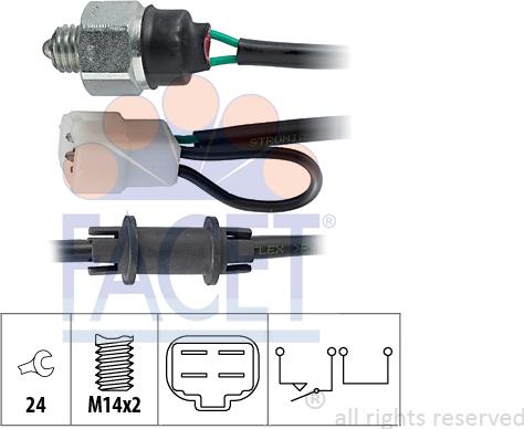 FACET 7.6229 - Contacteur, feu de recul droxauto.com