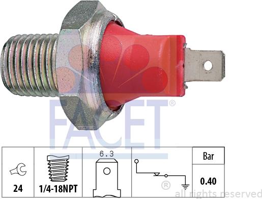 FACET 7.0032 - Capteur, pression d'huile droxauto.com