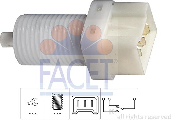 FACET 7.1113 - Interrupteur des feux de freins droxauto.com