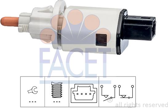 FACET 7.1275 - Interrupteur des feux de freins droxauto.com