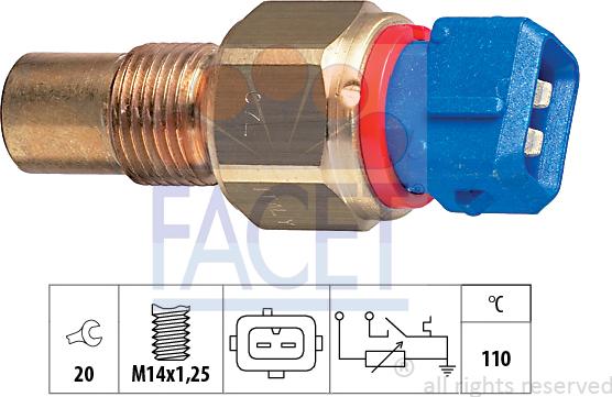 FACET 7.3521 - Sonde de température, liquide de refroidissement droxauto.com
