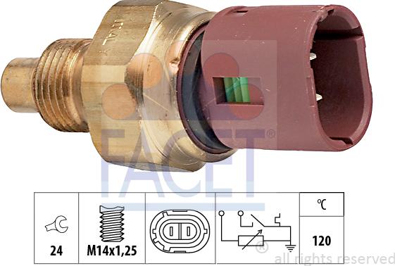FACET 7.3522 - Sonde de température, liquide de refroidissement droxauto.com
