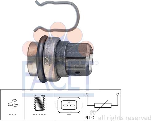 FACET 7.3086 - Sonde de température, liquide de refroidissement droxauto.com