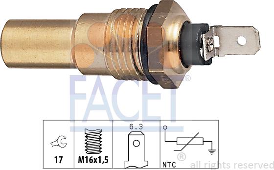 FACET 7.3035 - Sonde de température, liquide de refroidissement droxauto.com