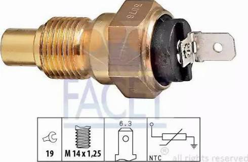 FACET 7.3076 - Sonde de température, liquide de refroidissement droxauto.com
