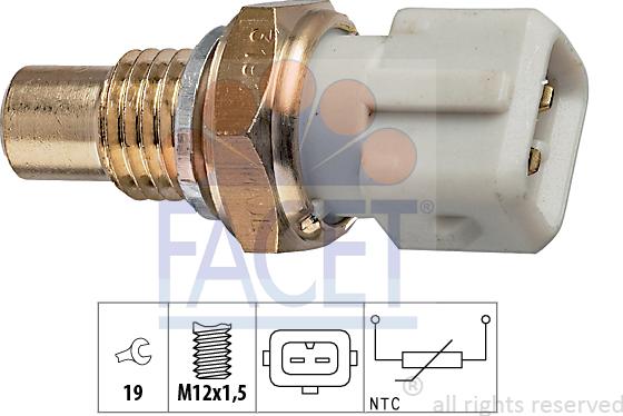 FACET 7.3191 - Sonde de température, liquide de refroidissement droxauto.com