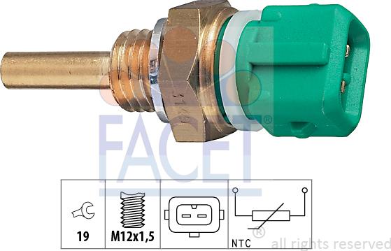 FACET 7.3149 - Sonde de température, liquide de refroidissement droxauto.com