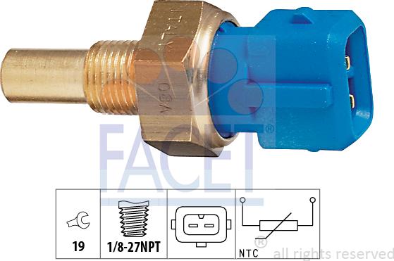 FACET 7.3156 - Sonde de température, liquide de refroidissement droxauto.com