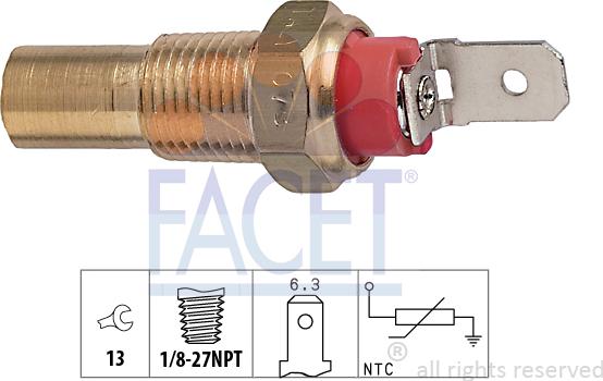 FACET 7.3115 - Sonde de température, liquide de refroidissement droxauto.com