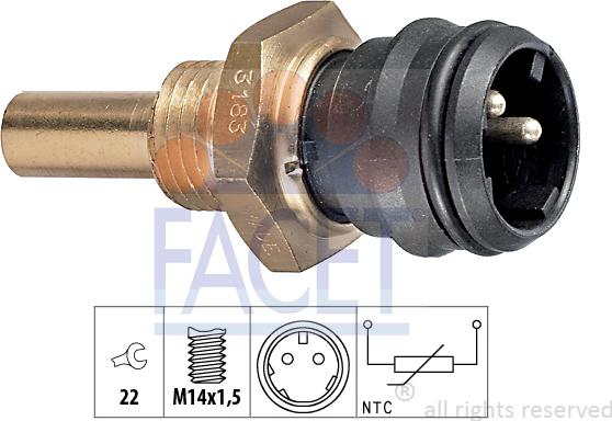 FACET 7.3183 - Sonde de température, liquide de refroidissement droxauto.com