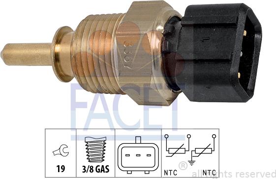 FACET 7.3367 - Sonde de température, liquide de refroidissement droxauto.com