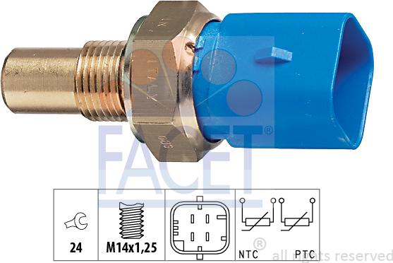 FACET 7.3320 - Sonde de température, liquide de refroidissement droxauto.com