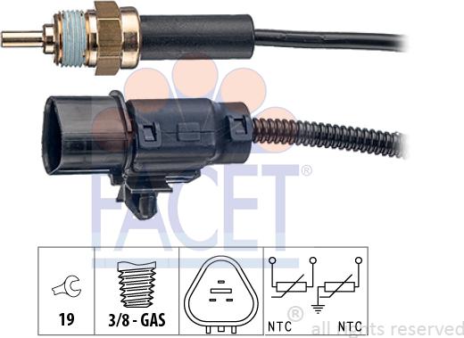 FACET 7.3373 - Sonde de température, liquide de refroidissement droxauto.com