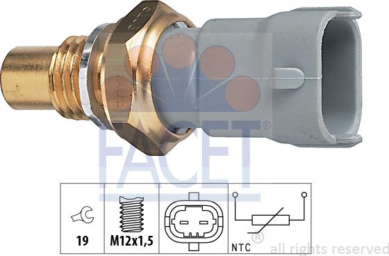 FACET 7.3268 - Sonde de température, liquide de refroidissement droxauto.com
