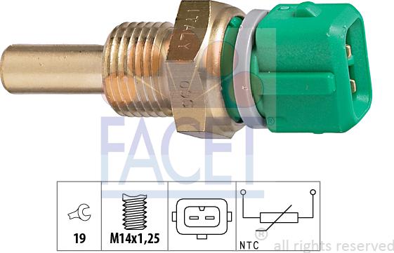 FACET 7.3204 - Sonde de température, liquide de refroidissement droxauto.com