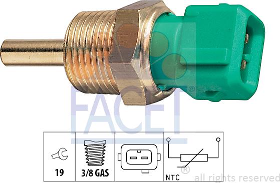 FACET 7.3212 - Sonde de température, liquide de refroidissement droxauto.com