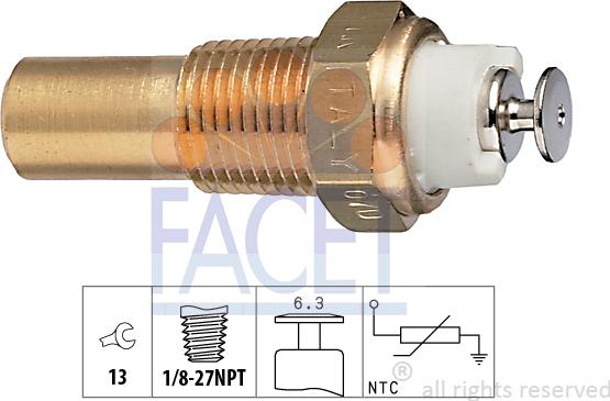 FACET 7.3235 - Sonde de température, liquide de refroidissement droxauto.com
