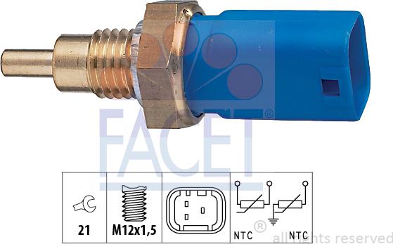FACET 7.3275 - Sonde de température, liquide de refroidissement droxauto.com