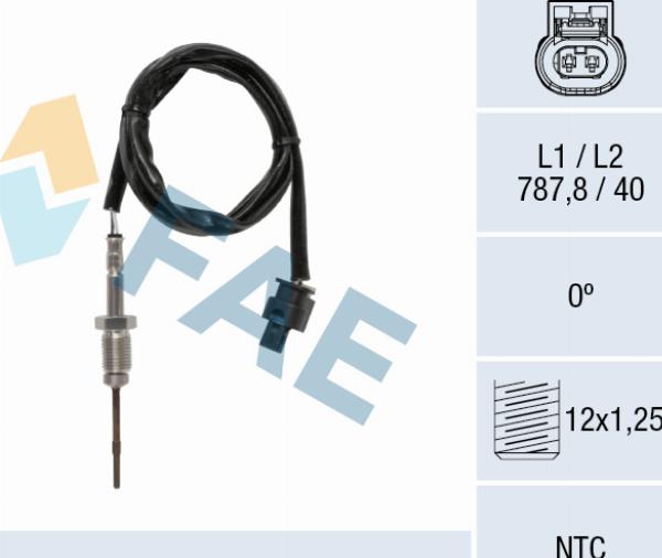 FAE 68640 - Capteur, température des gaz droxauto.com