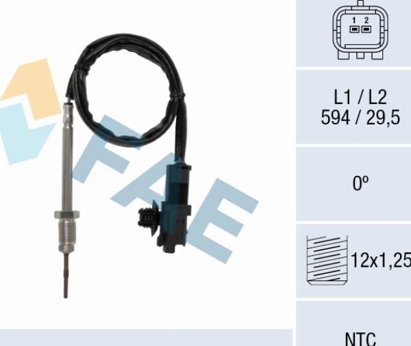 FAE 68641 - Capteur, température des gaz droxauto.com