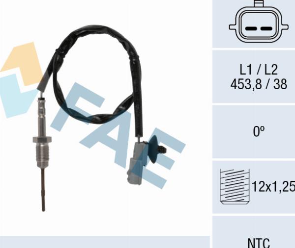 FAE 68642 - Capteur, température des gaz droxauto.com