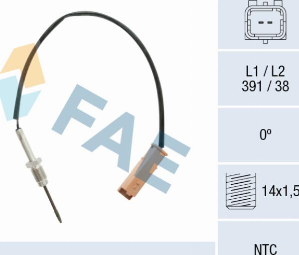 FAE 68610 - Capteur, température des gaz droxauto.com