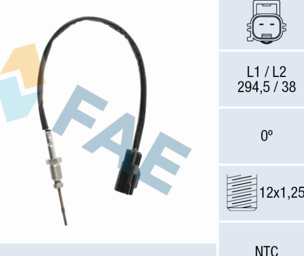 FAE 68631 - Capteur, température des gaz droxauto.com