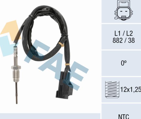 FAE 68633 - Capteur, température des gaz droxauto.com