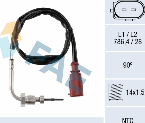 FAE 68629 - Capteur, température des gaz droxauto.com